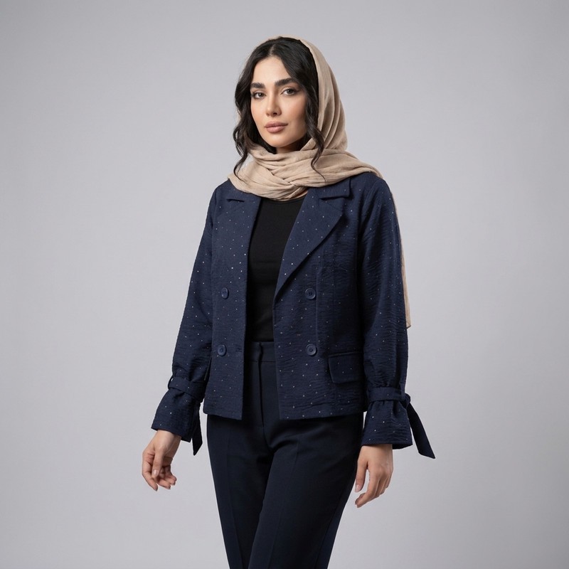 کت کراپ زنانه مدل عروسکی