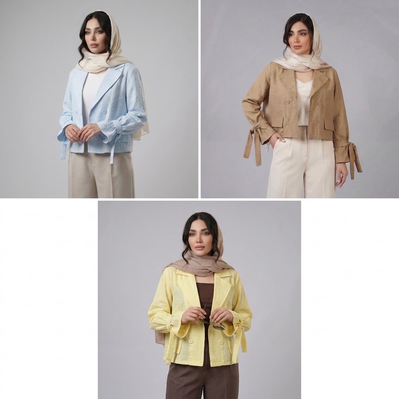 کت کراپ زنانه مدل عروسکی