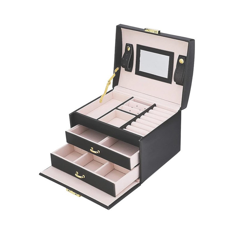 جعبه جواهرات مدل چرمی کد F32