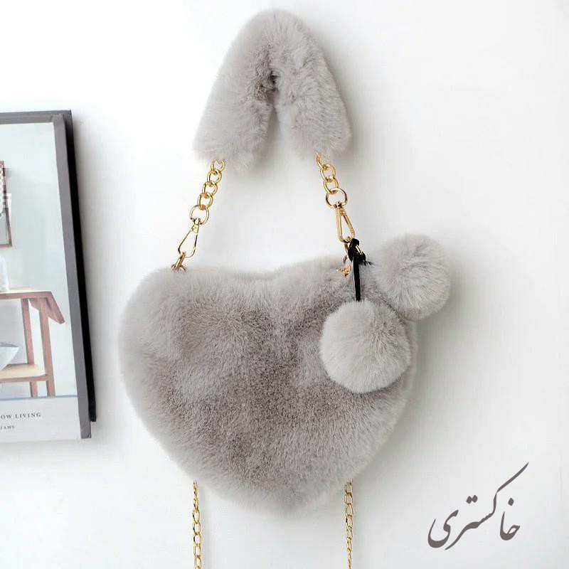 کیف رودوشی دخترانه مدل قلبی پولیشی