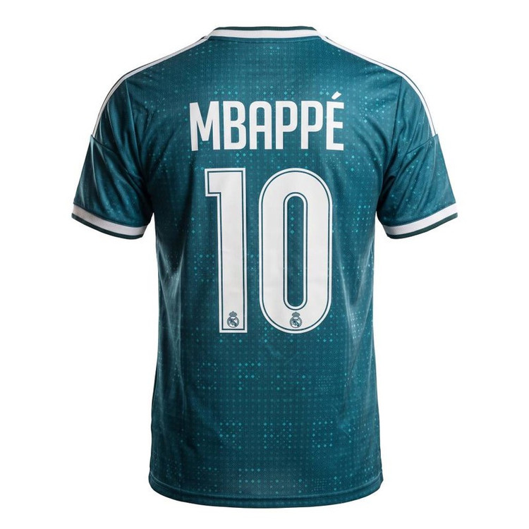 ست تی شرت و شوارک ورزشی پسرانه مدل لباس دوم رئال مادرید 2027 امباپه