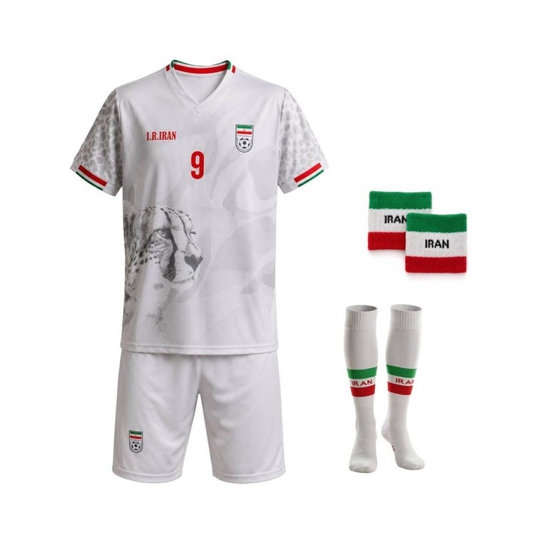 ست 5 تکه لباس ورزشی پسرانه مدل تیم ملی ایران طرح جام جهانی طارمی 2026