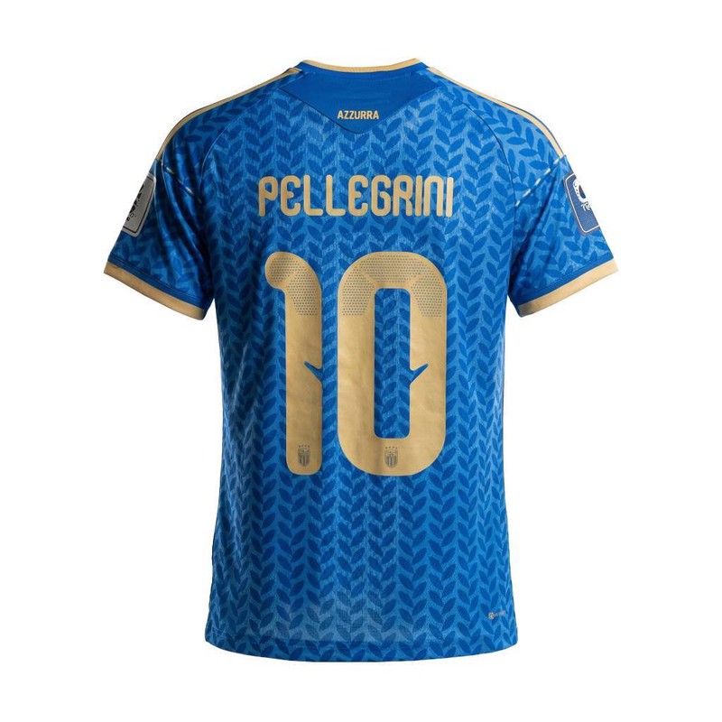 ست تیشرت و شلوارک ورزشی پسرانه مدل جام جهانی ایتالیا 2026طرح پلگرینی شماره 10