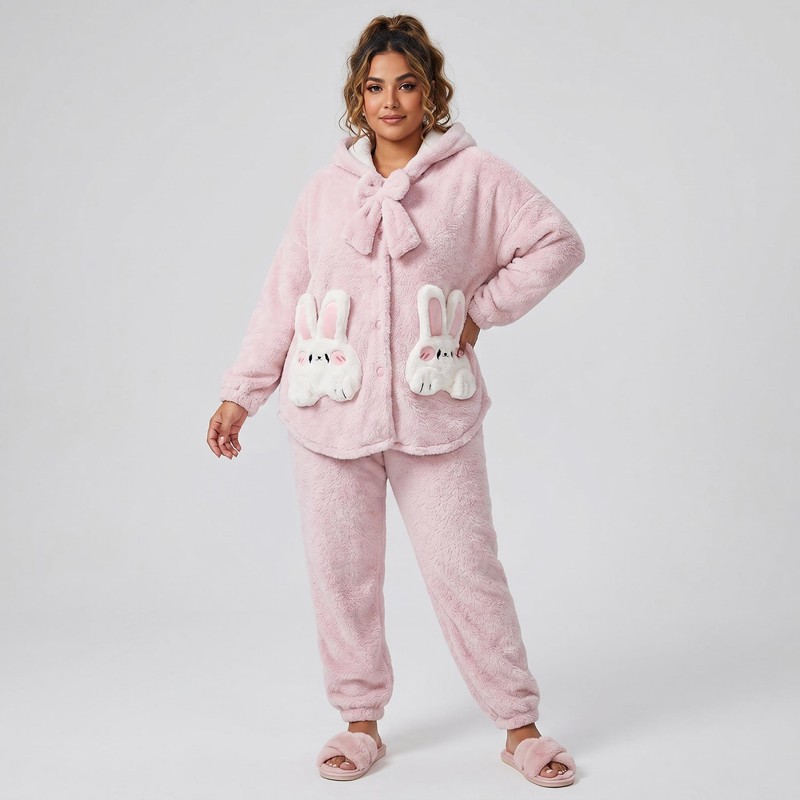 ست سویشرت و شلوار زنانه شیرین جامه مدل British Bunny