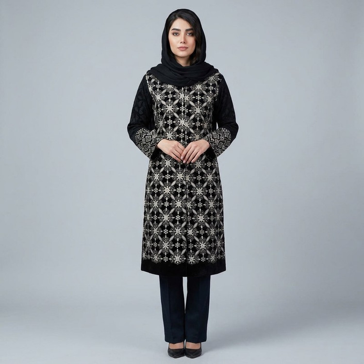 مانتو زنانه مدل تافته کد tm-2902