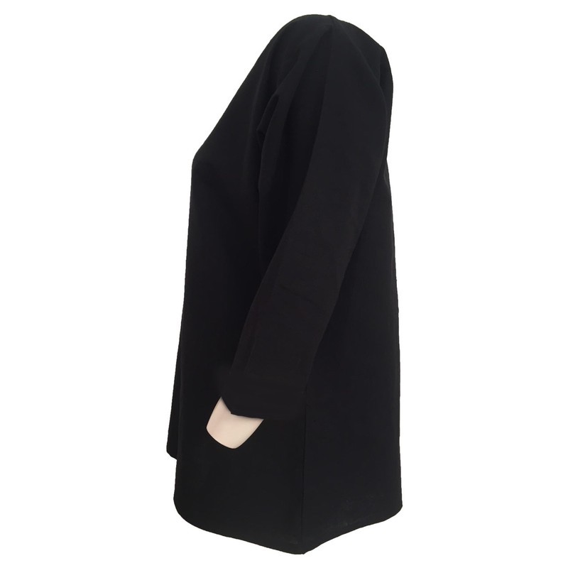 ست تونیک و شلوار زنانه مدل لینن یقه کوبایی کد tm-2722