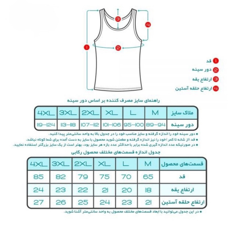 زیرپوش مردانه تولیدی پاران مدل نخ پنبه خالص صادراتی مجموعه 6 عددی