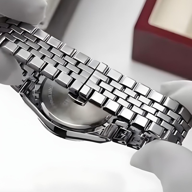 ساعت مچی عقربهای کوارتز مردانه مدل دیت جاست قفل مخفی کد 001