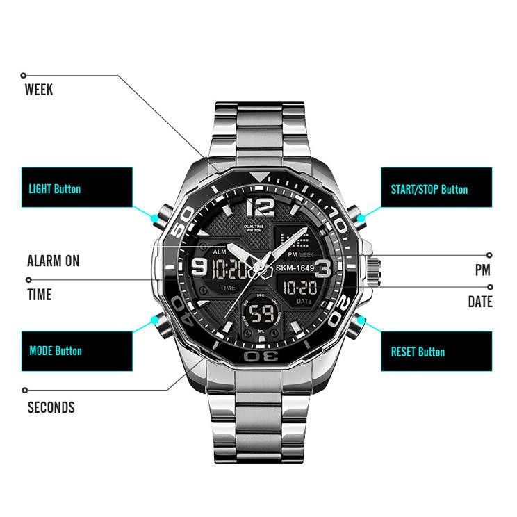 ساعت مچی عقربهای مردانه اسکمی مدل 1649 SI