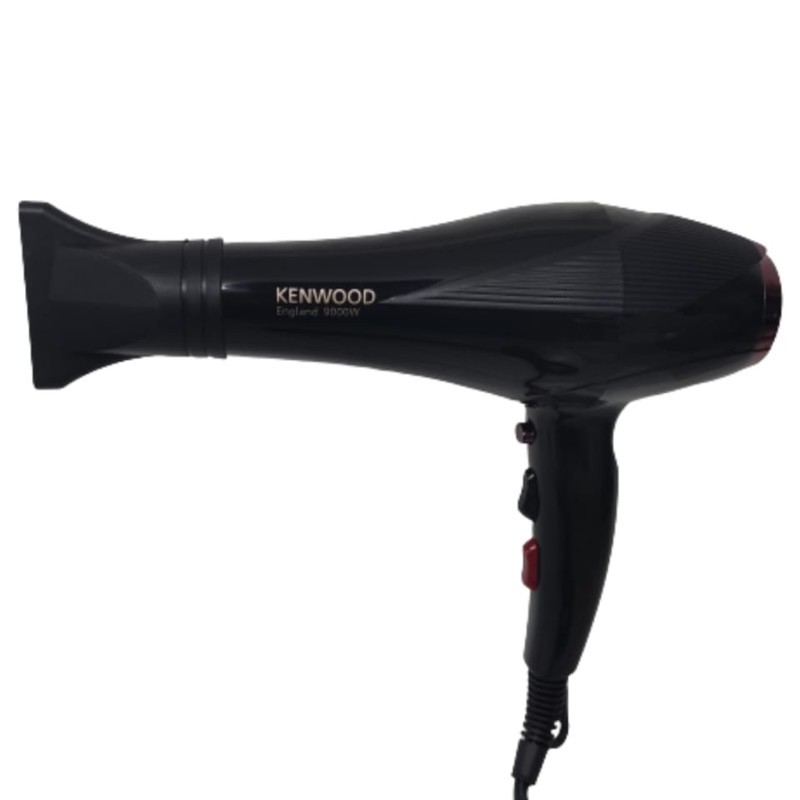 سشوار خانگی 2400 وات کنوود مدل KW-1011، موتور AC، وزن 500 گرم، المنت تیتانیوم، دارای سری متمرکزکننده باریک با ویژگی ص...