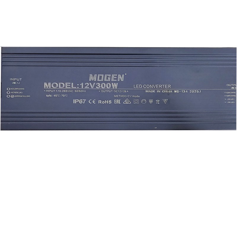 منبع تغذیه 12 ولت موگن مدل 12V300W