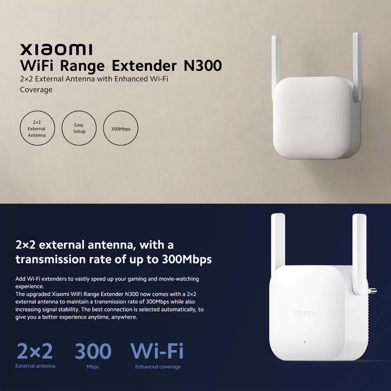 تقویت کننده WiFi شیائومی مدل Range Extender N300