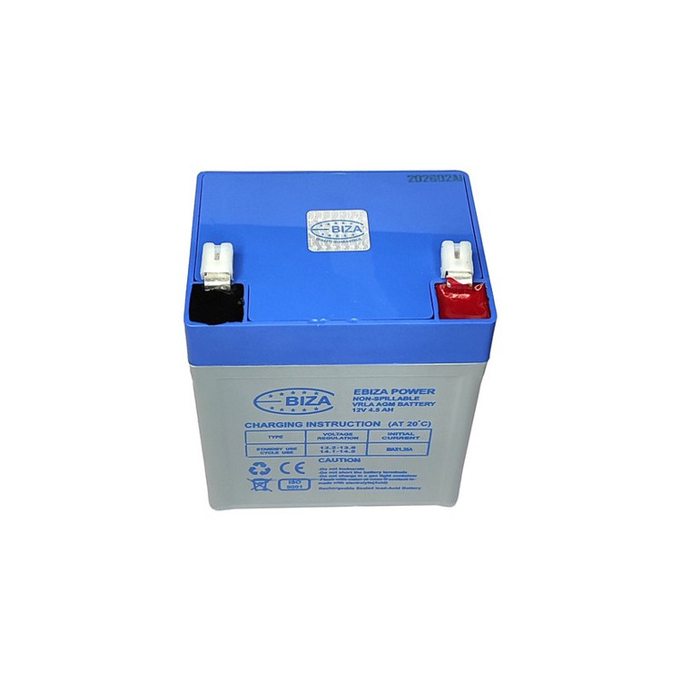باتری UPS با ولتاژ 12V ولت و شدت جریان 4.5 آمپرساعت مدل Ebiza 4.5AH