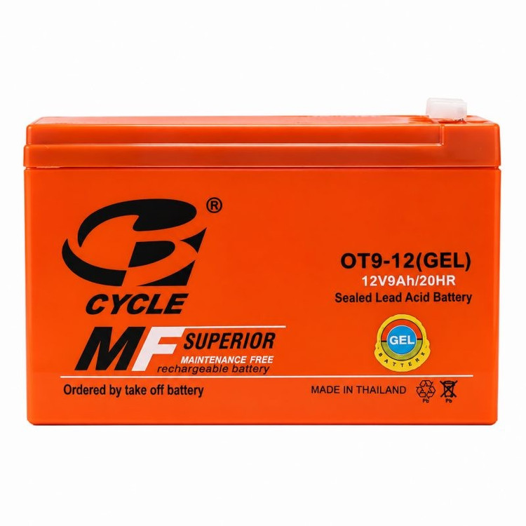 باتری یو اس پی با ولتاژ 12 ولت و شدت جریان 9 آمپر سایکل مدل MO12-9.0 12V 9Ah