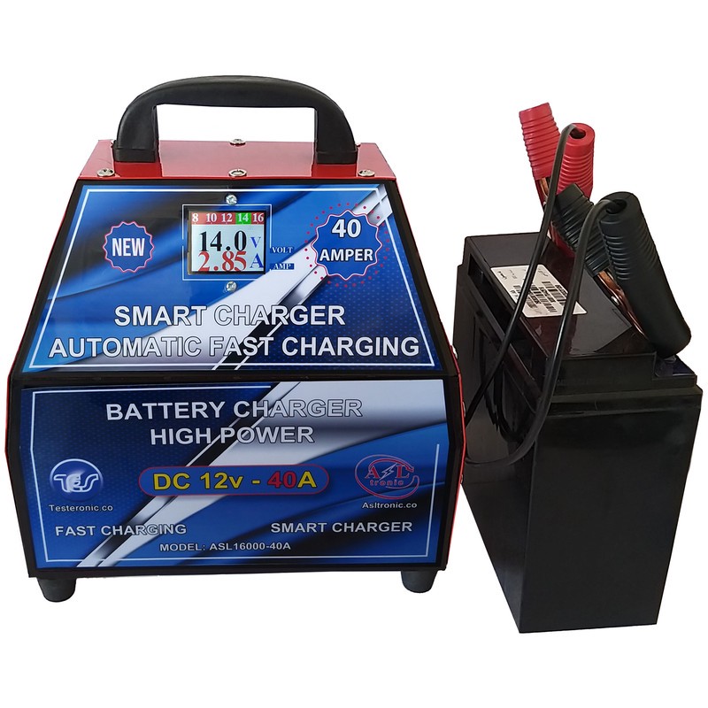 شارژر اتوماتیک باتری خودرو مدل تسترونیک ASL-16000-40A