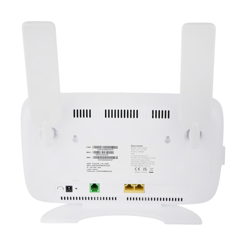 مودم رومیزی 4.5G LTE سرکام مدل LTE2122GR با پشتیبانی Cat18، سرعت دانلود 600Mbps، آپلود 100Mbps، وایفای دو بانده 2.4 و...