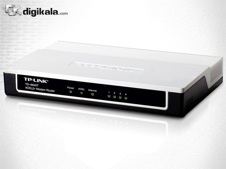 مودم-روتر +ADSL2 و باسیم تی پی-لینک مدل TD-8840T_V1