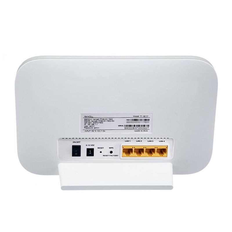 مودم 4G/4.5G/TD-LTE ایرانسل ام تی ان مدل TF-i60 S1 QSG با پشتیبانی از وایفای AC 5GHz، اتصال همزمان 32 کاربر، فناوری C...
