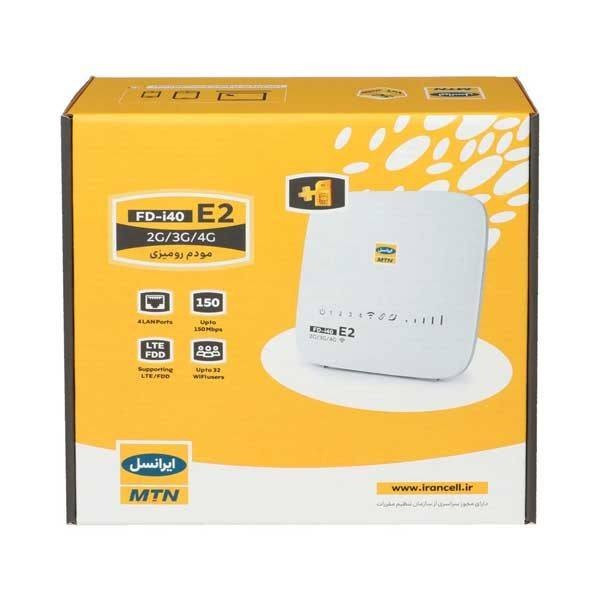 مودم 3G/4G ایرانسل مدل FD-i40-E2 همراه با سیم کارت و 3 گیگ اینترنت 1 ماهه