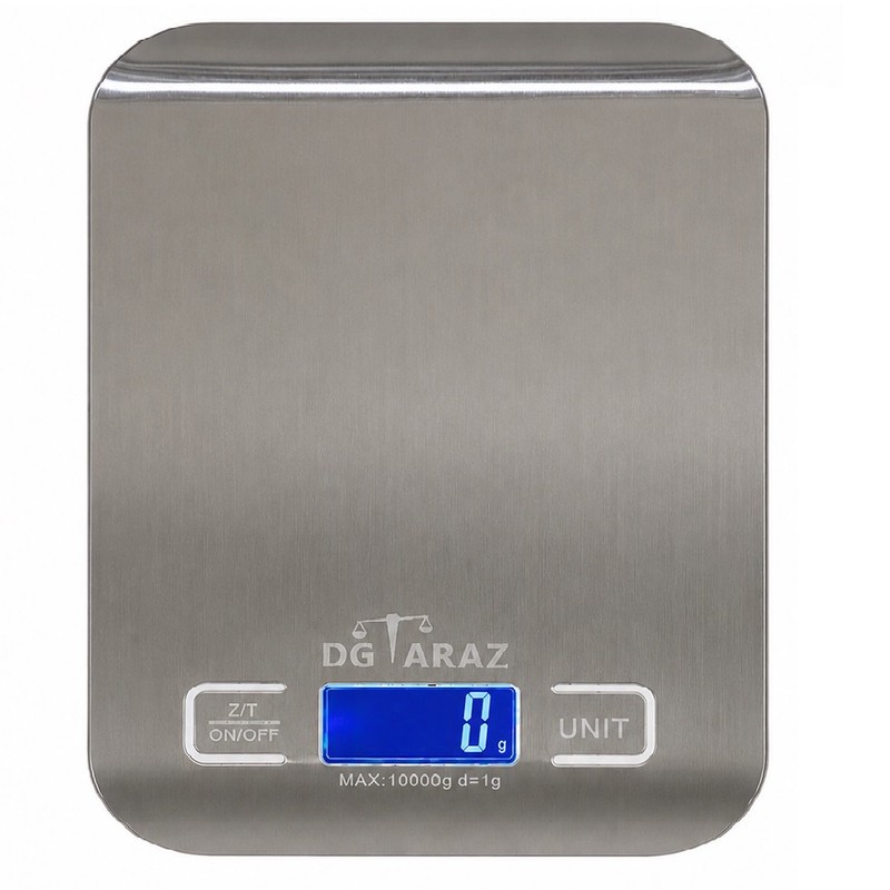 ترازو آشپزخانه دیجیتال مدل دیجی تراز 10kg-1 حداکثر ظرفیت قابل اندازهگیری 10 کیلوگرم با دقت اندازهگیری 1 گرم
