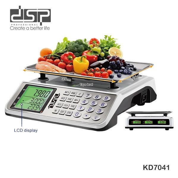ترازو فروشگاهی دی اس پی مدل KD7041