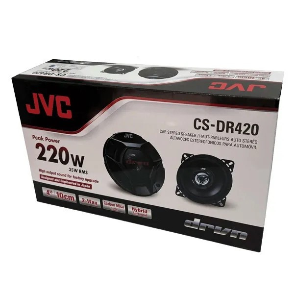 اسپیکر خودرو جی وی سی مدل CS-DR420 سایز 4 اینچ بسته دو عددی