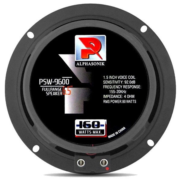 فولرنج پشت خودرو الفاسونیک مدل PSW-9600 سایز 6.5 اینچ بسته دو عددی