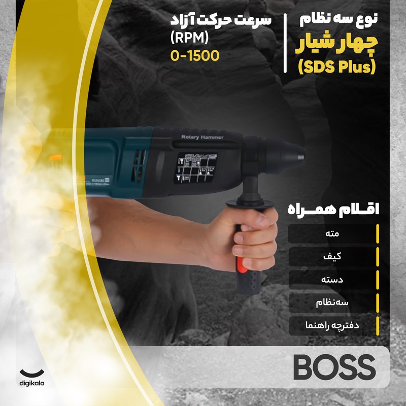 دریل بتن کن باس مدل BS26SRE