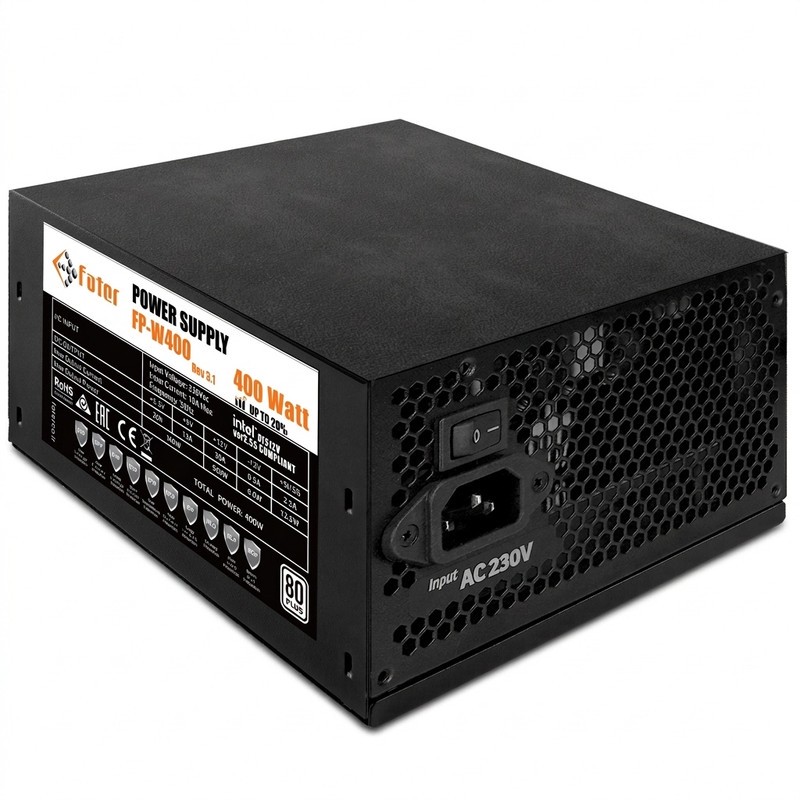 منبع تغذیه کامپیوتر 400 وات فاطر مدل FP-W400 80Plus 400W