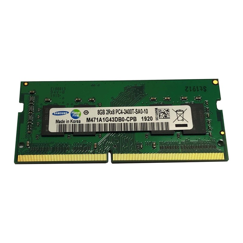 رم لپ تاپ DDR4 تک کاناله 2400 مگاهرتز CL17 سامسونگ مدل pc4 ظرفیت 8 گیگابایت
