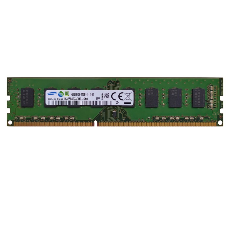 رم کامپیوتر و لپتاپ DDR3 با ظرفیت 4 گیگابایت سامسونگ مدل M378B5273DH0-CK0، تککاناله از نوع DIMM با فرکانس 1600 مگاهرت...