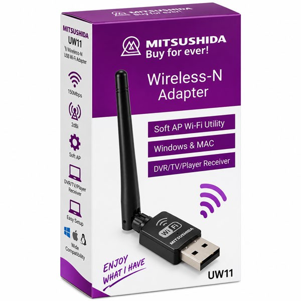 کارت شبکه USB میتسوشیدا مدل UW11