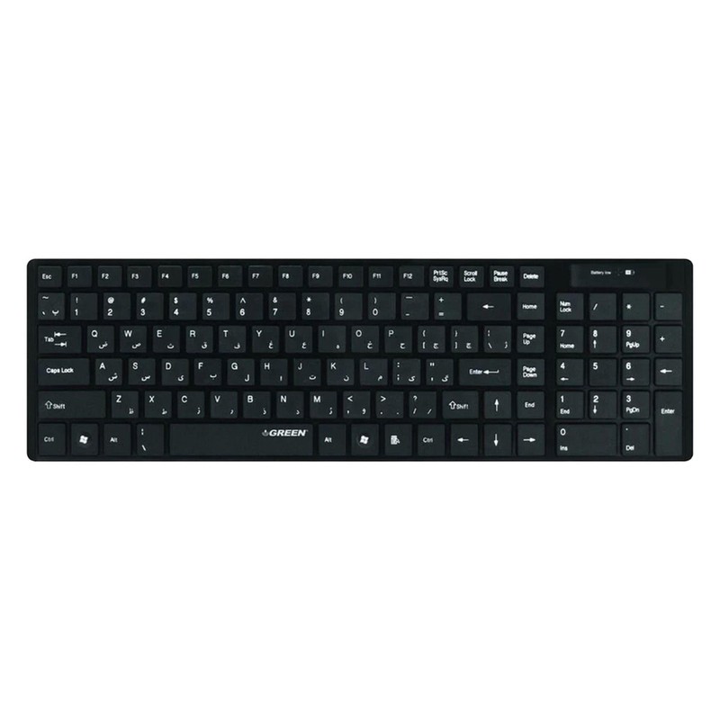 کیبورد بی سیم گرین مدل GK-101W با حروف فارسی