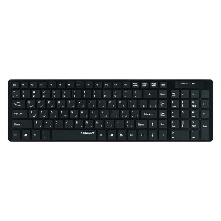 کیبورد بی سیم گرین مدل GK-101W با حروف فارسی