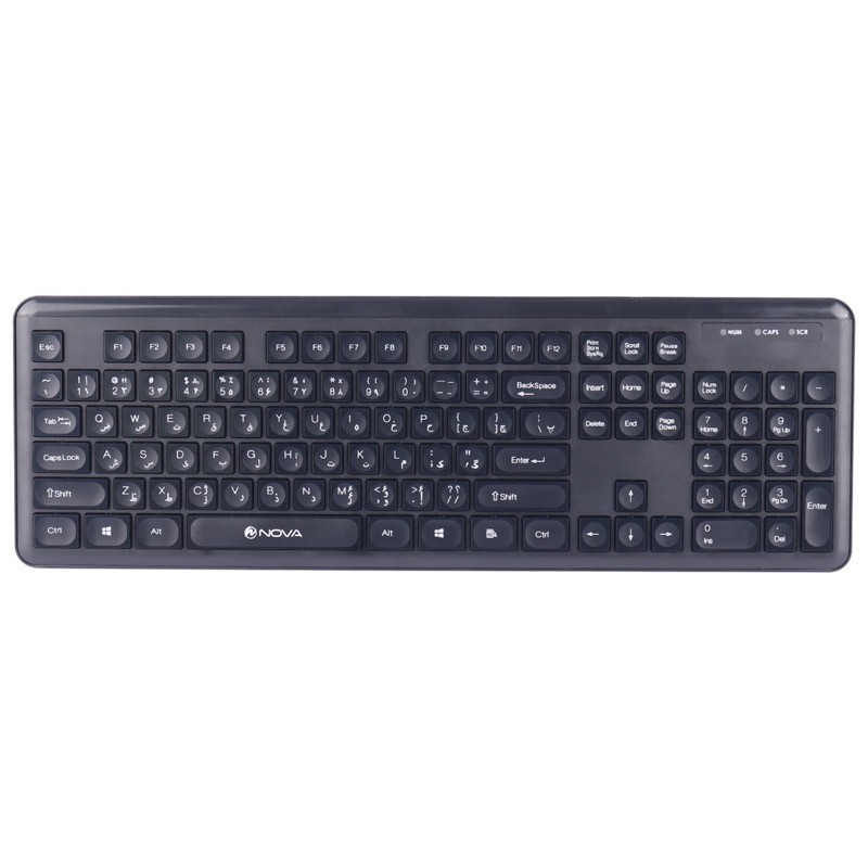 کیبورد و ماوس بی سیم نوا مدل NKM-1402WL