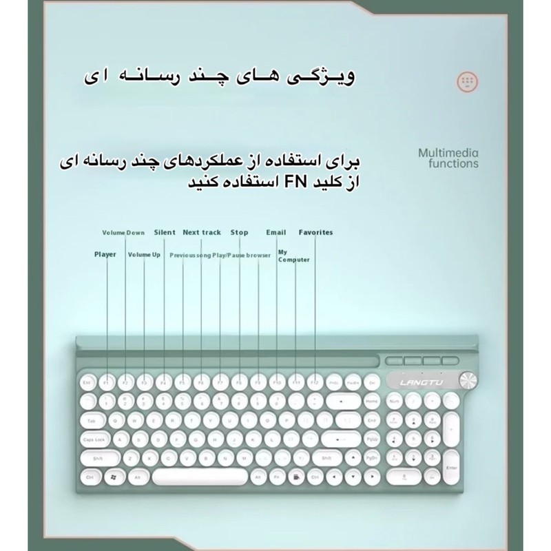 کیبورد و ماوس لانگتو مدل LT500