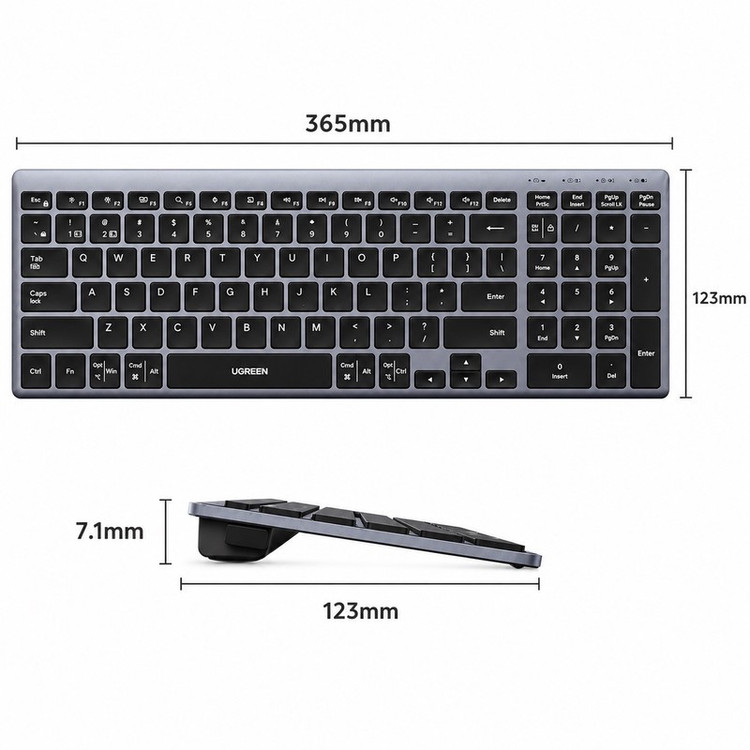 کیبورد بی سیم یوگرین مدل K552-75163