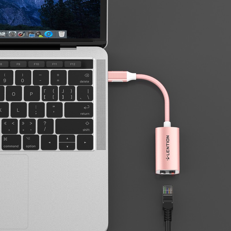 مبدل USB-C به RJ45 لنشن مدل CU604E
