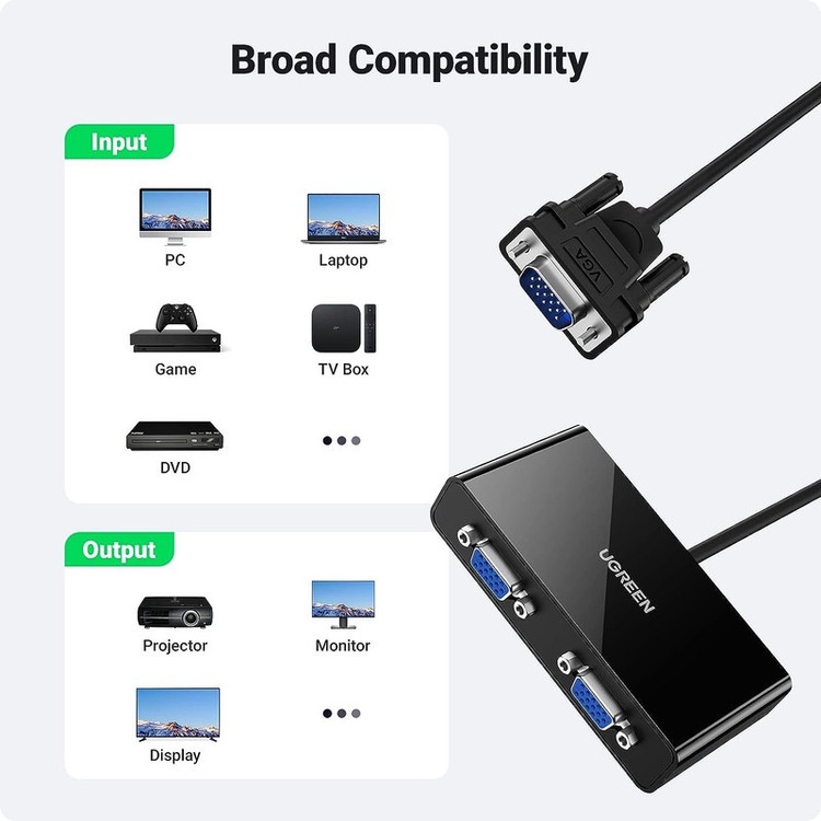 مبدل VGA به VGA یوگرین مدل 20918