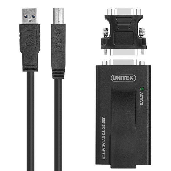 مبدل USB به VGA-DVI یونیتک مدل Y-3801