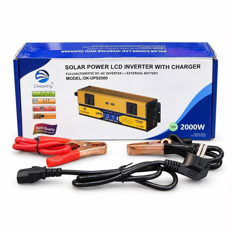 مبدل برق و شارژر باتری خودرو دیپکینگ مدل 2000W