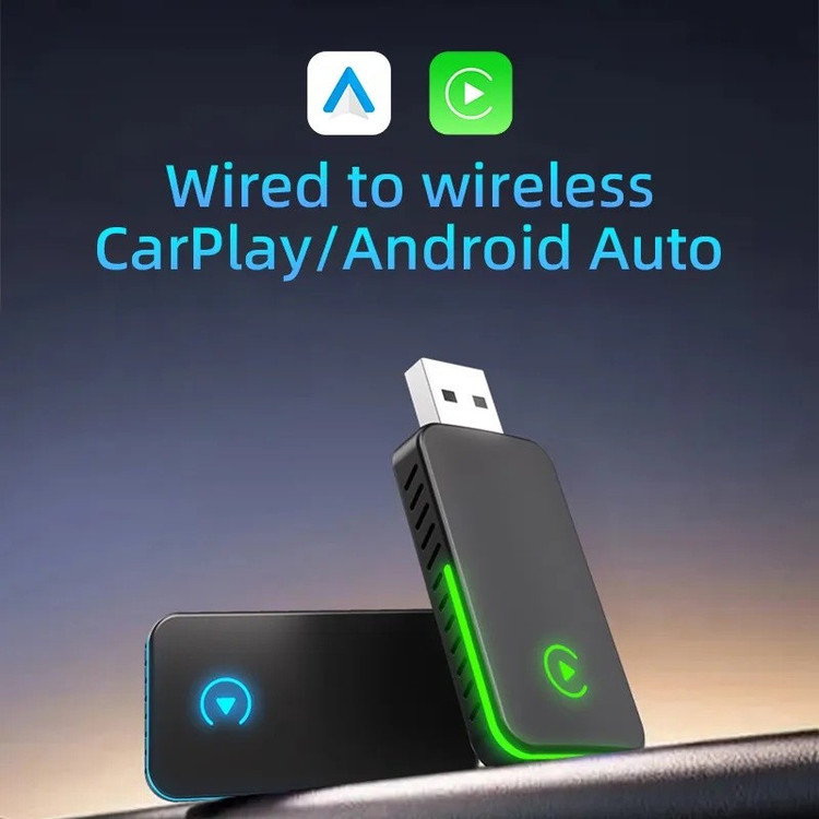 کارپلی و اندروید اتو مدل CP/AA M10 2in1 Carplay/Android Auto به همراه مبدل USB به USB-C