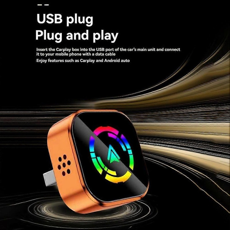کارپلی و اندروید اتو مدل Wireless CarPlay/Android Auto Q1A به همراه مبدل USB به USB-C