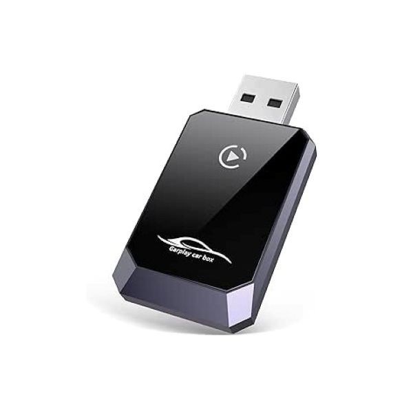 کارپلی و اندروید اتو مدل Wireless CarPlay/Android Auto Q1Y به همراه مبدل USB به USB-C