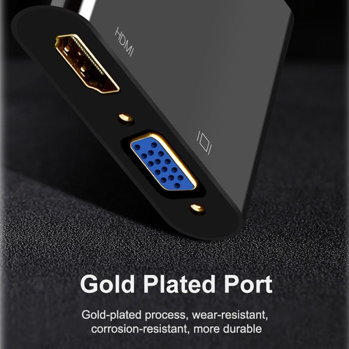 تبدیل HDMI به VGA و HDMI یوگرین مدل CM101-40744