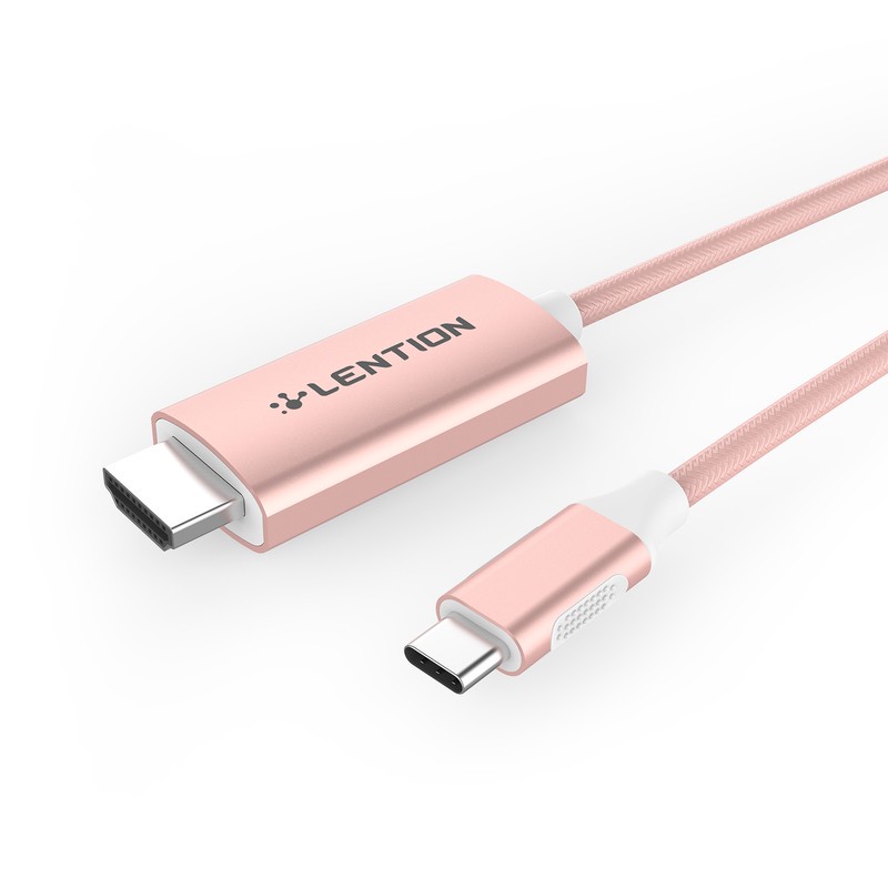 کابل تبدیل USB-C به HDMI لنشن مدل CU-707H NA 4K 60HZطول 1.8متر