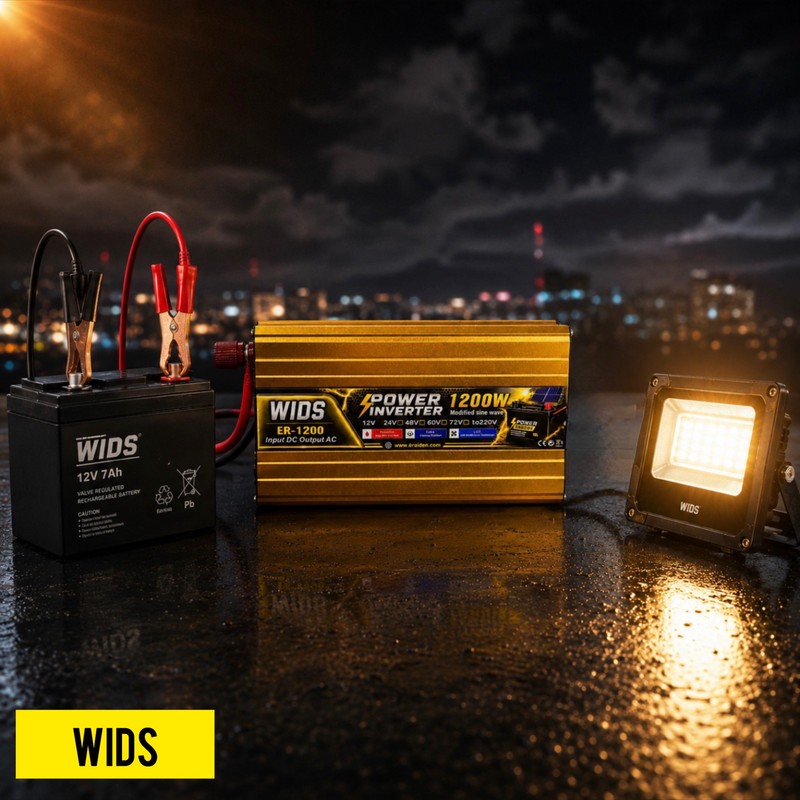 مبدل برق خودرو ویدز مدل 12V-TO-220V-1200W