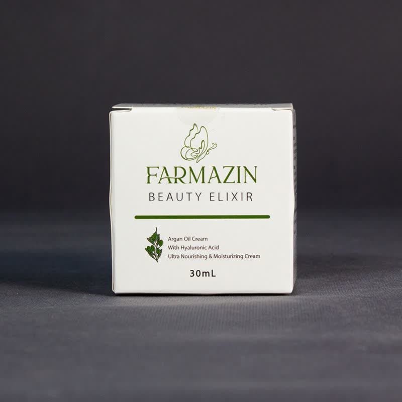کرم مرطوب کننده دست و صورت فارمازین مدل روغن آرگان مناسب برای پوست خشک حجم 30 میلی لیتر مجموعه دو عددی