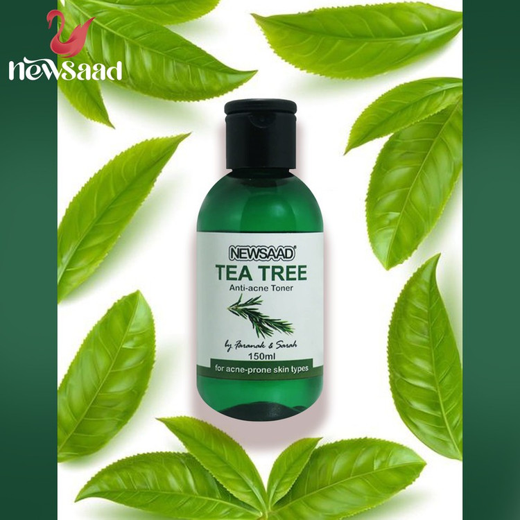 تونر پاک کننده صورت نیوساد مدل Tee Tree مناسب برای پوست آکنه ای حجم 150 میلی لیتر بسته 5 عددی
