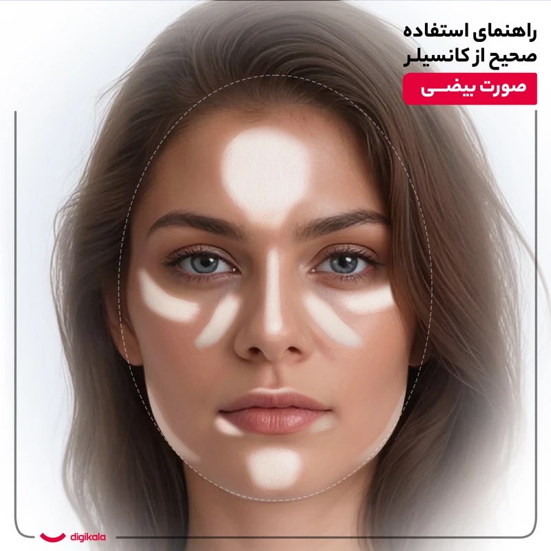 کانسیلر تاپ فیس مدل Lasting Finish سری Instyle شماره 002